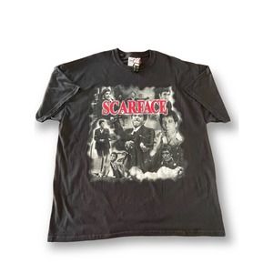 Scarface Tony Montana Montage Men's T Shirt Al Pacino Cuban Gangster Mafia XXL